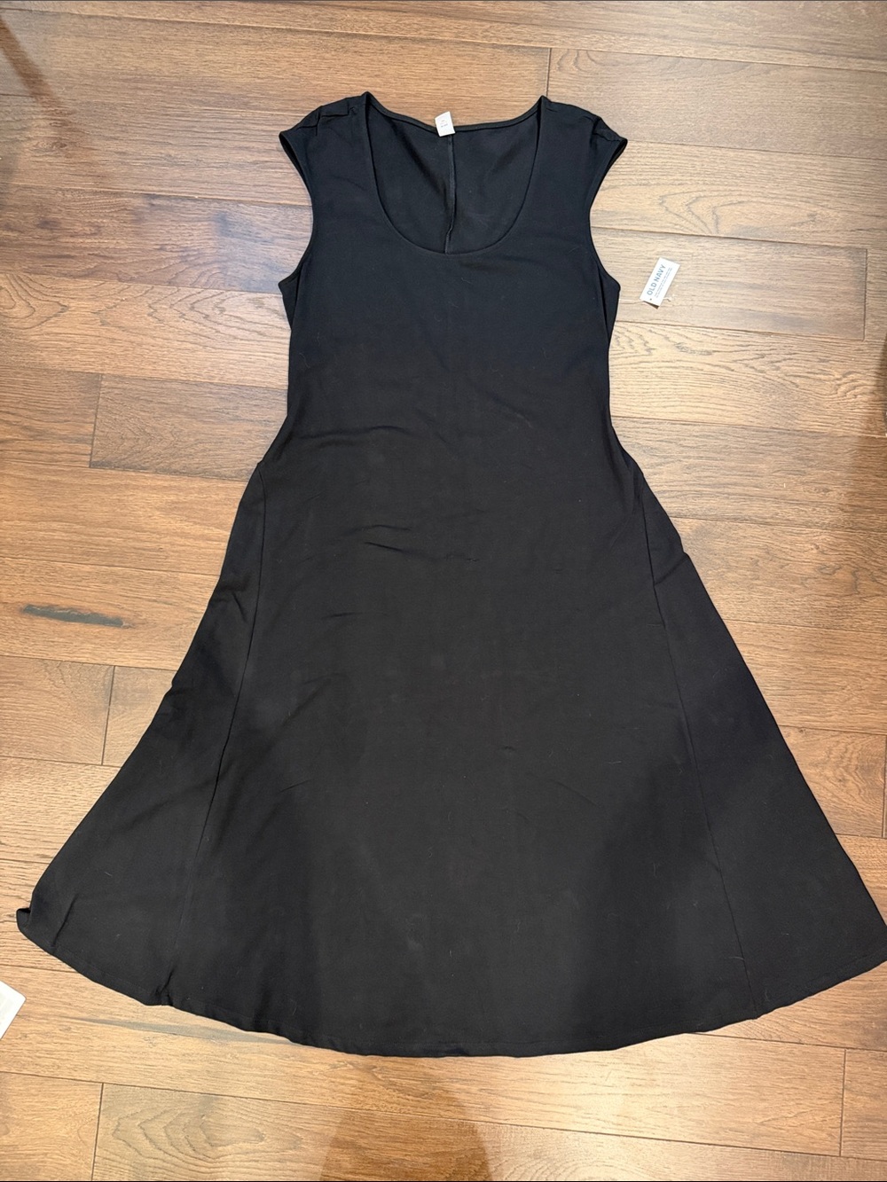 Old Navy Black Sleeveless Midi Dress NWW Size XL - C45-013